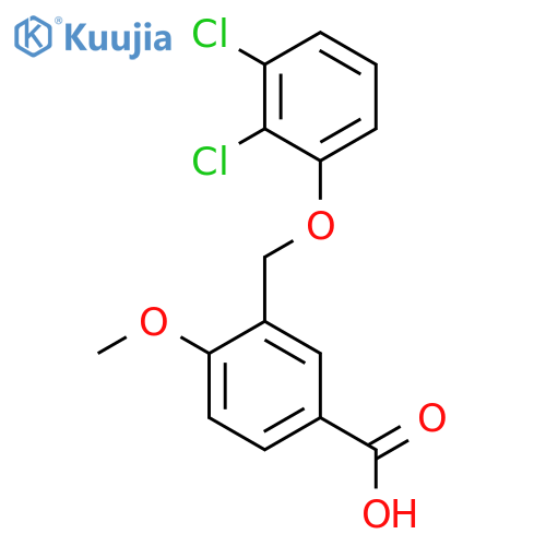 3-(2,3-Dichlorophenoxy)methyl-4-methoxybenzoic acid structure