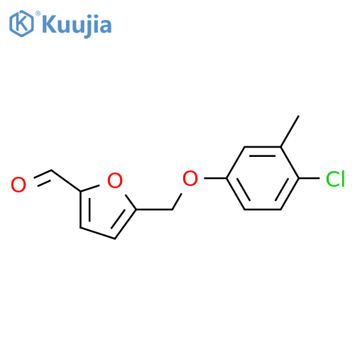 5-[(4-chloro-3-methylphenoxy)methyl]furan-2-carbaldehyde structure