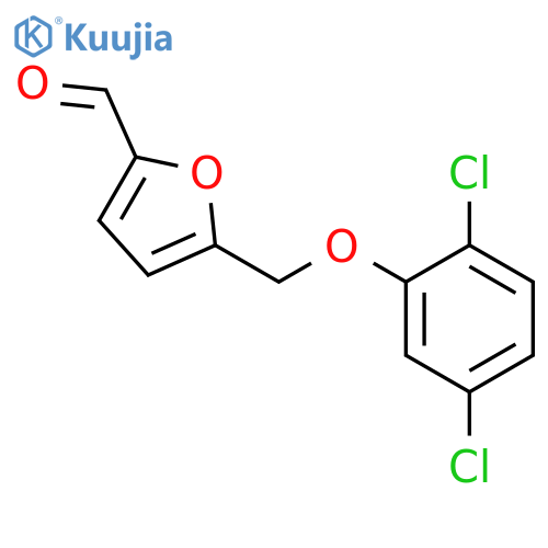 5-(2,5-dichlorophenoxy)methylfuran-2-carbaldehyde structure