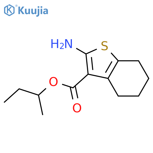 Sec-butyl 2-amino-4,5,6,7-tetrahydro-1-benzothiophene-3-carboxylate structure