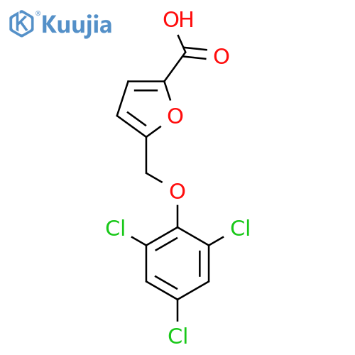 5-(2,4,6-Trichlorophenoxy)methyl-2-furoic acid structure