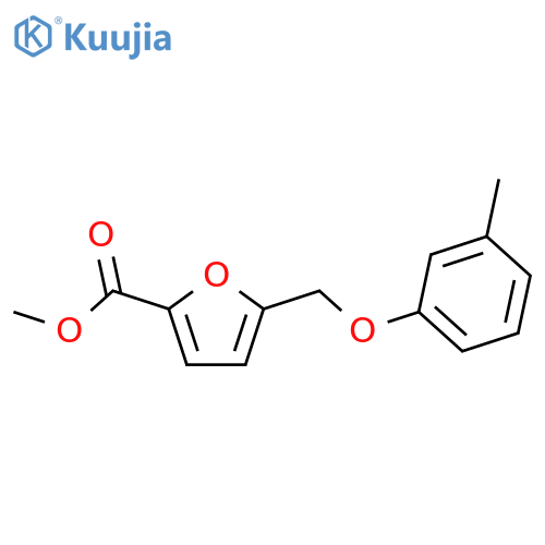 methyl 5-(3-methylphenoxy)methylfuran-2-carboxylate structure
