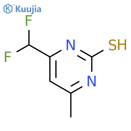 4-(difluoromethyl)-6-methylpyrimidine-2-thiol structure