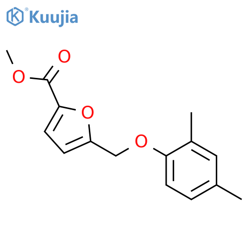 methyl 5-(2,4-dimethylphenoxy)methylfuran-2-carboxylate structure
