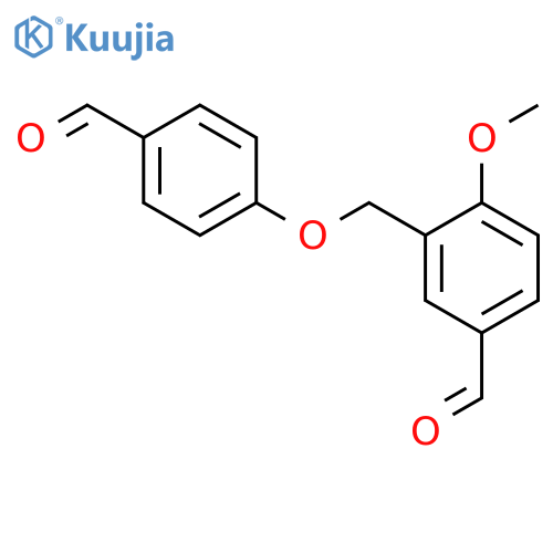 3-(4-formylphenoxy)methyl-4-methoxybenzaldehyde structure