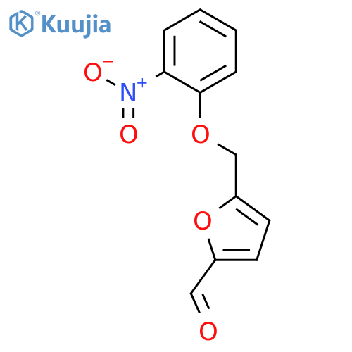 5-(2-nitrophenoxy)methylfuran-2-carbaldehyde structure