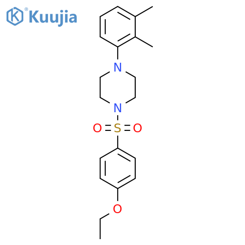 1-(2,3-dimethylphenyl)-4-(4-ethoxybenzenesulfonyl)piperazine structure