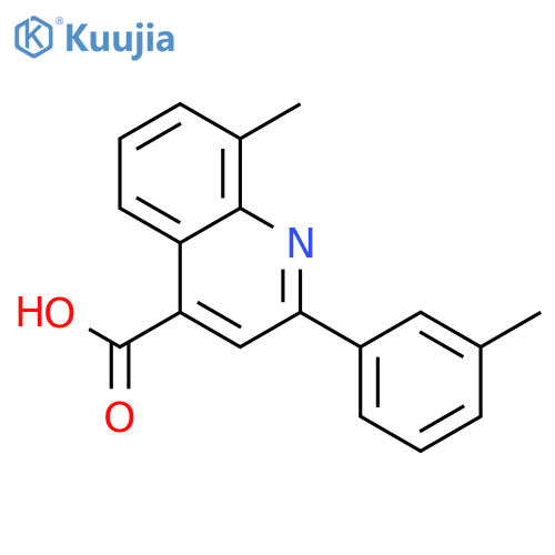 8-Methyl-2-(3-methylphenyl)quinoline-4-carboxylic Acid structure