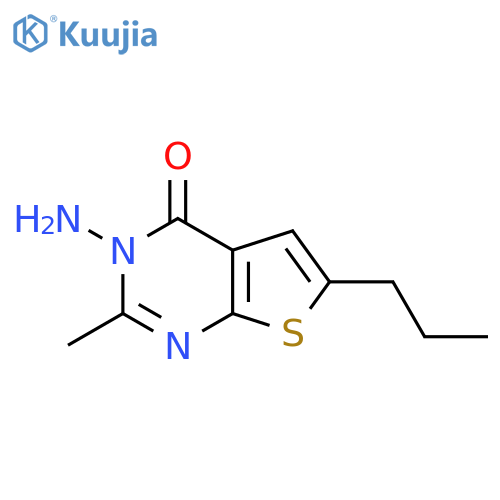 3-Amino-2-methyl-6-propylthieno2,3-dpyrimidin-4(3H)-one structure