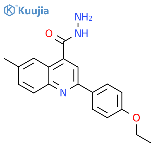 2-(4-Ethoxyphenyl)-6-methylquinoline-4-carbohydrazide structure