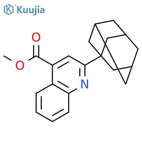 4-Quinolinecarboxylic acid, 2-tricyclo[3.3.1.13,7]dec-1-yl-, methyl ester structure