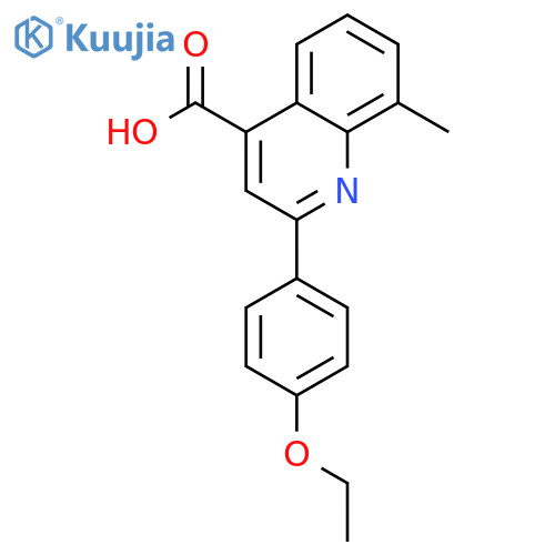 2-(4-Ethoxyphenyl)-8-methylquinoline-4-carboxylic acid structure