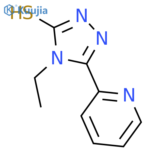 4-ethyl-5-pyridin-2-yl-4H-1,2,4-triazole-3-thiol structure