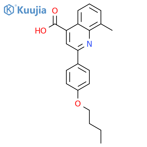 2-(4-Butoxyphenyl)-8-methylquinoline-4-carboxylic acid structure