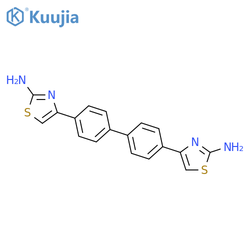 4,4'-biphenyl-4,4'-diylbis(1,3-thiazol-2-amine) structure