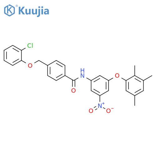 <br>4-(2-Chloro-phenoxymethyl)-N-[3-nitro-5-(2,3,5-trimethyl-phenoxy)-phenyl]-b enzamide structure