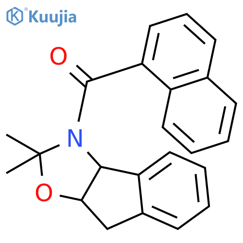Methanone, [(3aS,8aR)-8,8a-dihydro-2,2-dimethyl-2H-indeno[1,2-d]oxazol-3(3aH)-yl]-1-naphthalenyl- structure