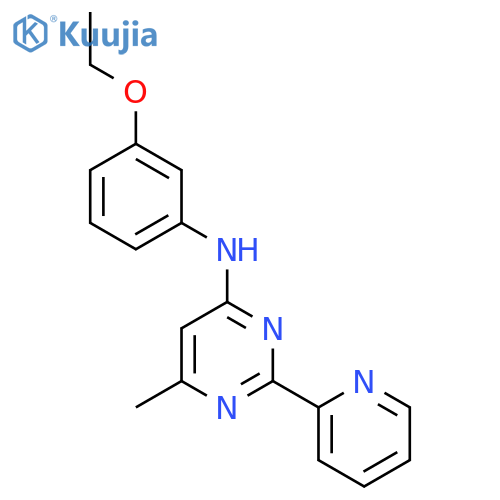 4-Pyrimidinamine, N-(3-ethoxyphenyl)-6-methyl-2-(2-pyridinyl)- structure