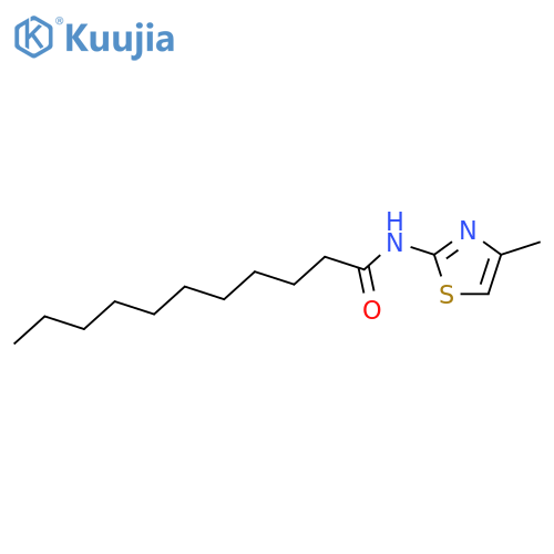 N-(4-methyl-1,3-thiazol-2-yl)undecanamide structure