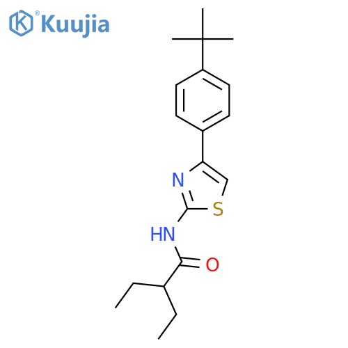 N-[4-(4-tert-Butyl-phenyl)-thiazol-2-yl]-2-ethyl-butyramide structure