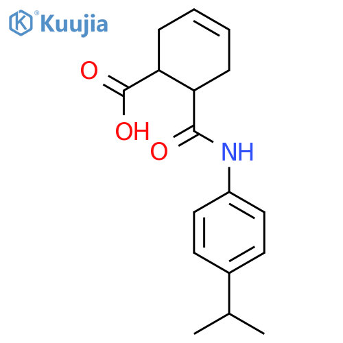 6-{[(4-isopropylphenyl)amino]carbonyl}cyclohex-3-ene-1-carboxylic acid structure