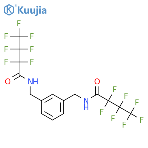 <br>2,2,3,3,4,4,4-Heptafluoro-N-{3-[(2,2,3,3,4,4,4-heptafluoro-butyrylamino)-me thyl]-benzyl}-butyramide structure