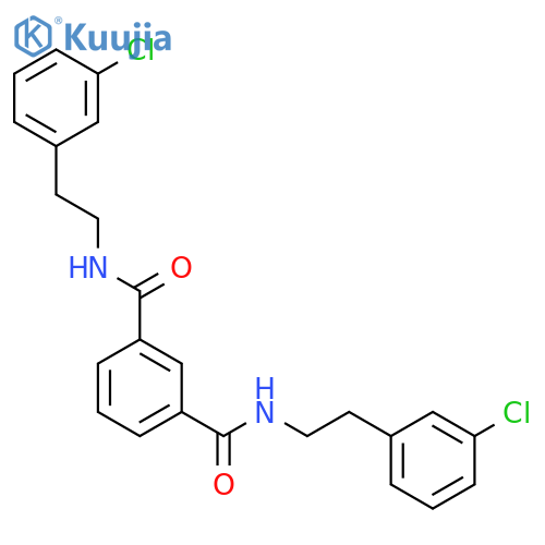 N,N'-Bis-[2-(3-chloro-phenyl)-ethyl]-isophthalamide structure