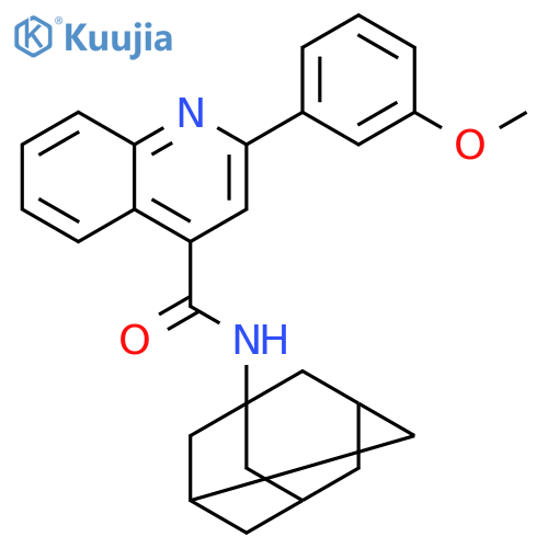 2-(3-Methoxy-phenyl)-quinoline-4-carboxylic acid adamantan-1-ylamide structure