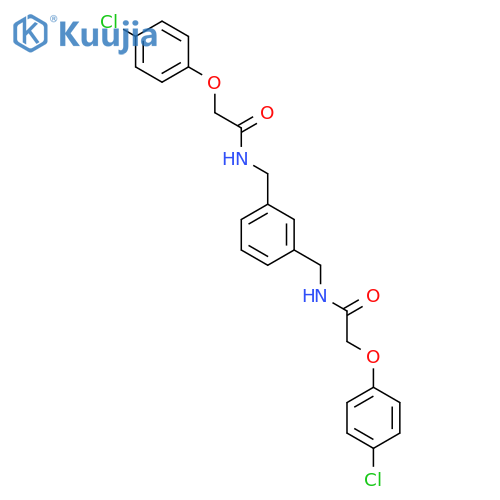 <br>2-(4-Chloro-phenoxy)-N-(3-{[2-(4-chloro-phenoxy)-acetylamino]-methyl}-benzy l)-acetamide structure