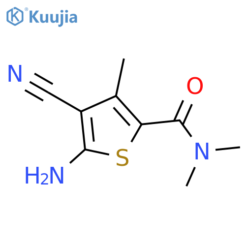 5-Amino-4-cyano-N,N,3-trimethylthiophene-2-carboxamide structure