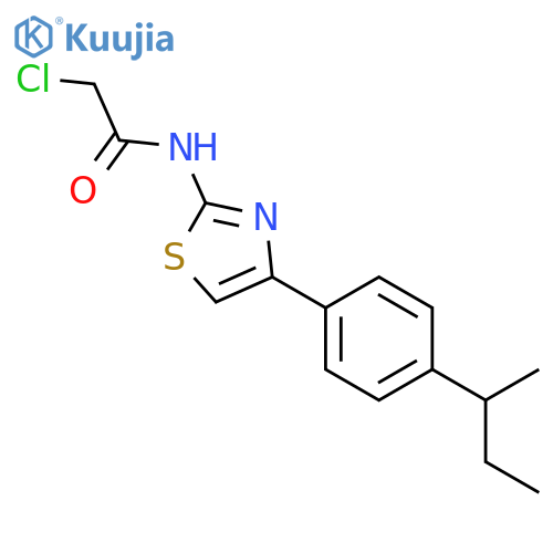 N-{4-4-(Butan-2-yl)phenyl-1,3-thiazol-2-yl}-2-chloroacetamide structure