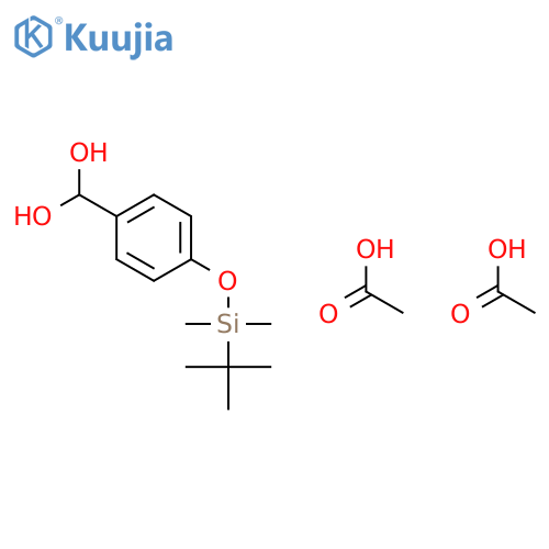 Acetic acid;[4-[tert-butyl(dimethyl)silyl]oxyphenyl]methanediol structure