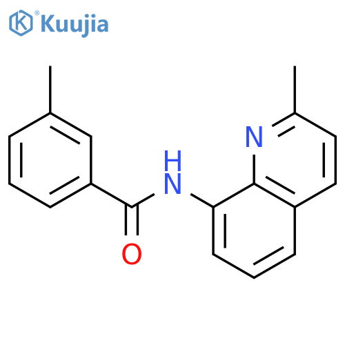 3-methyl-N-(2-methyl-8-quinolinyl)benzamide structure
