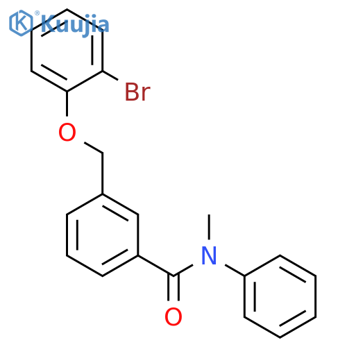3-[(2-bromophenoxy)methyl]-N-methyl-N-phenylbenzamide structure