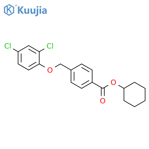 cyclohexyl 4-[(2,4-dichlorophenoxy)methyl]benzoate structure