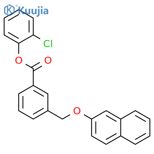 2-chlorophenyl 3-[(2-naphthyloxy)methyl]benzoate structure