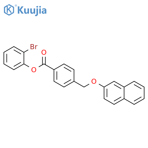 2-bromophenyl 4-[(2-naphthyloxy)methyl]benzoate structure