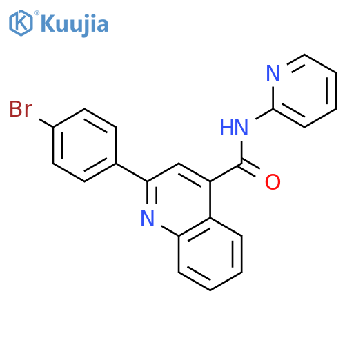 2-(4-Bromo-phenyl)-quinoline-4-carboxylic acid pyridin-2-ylamide structure