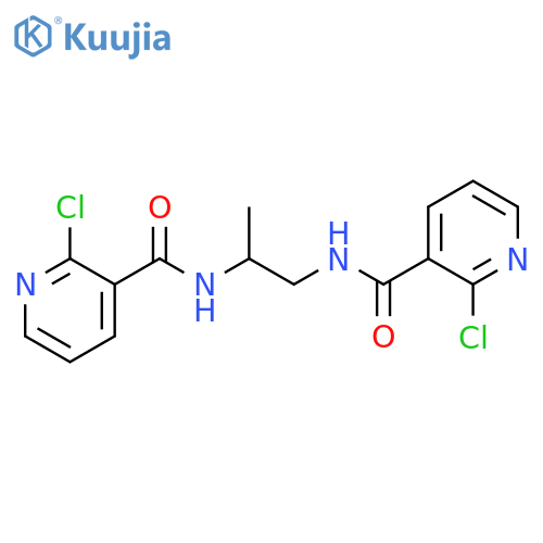 <br>2-chloro-N-(2-{[(2-chloropyridin-3-yl)carbonyl]amino}-1-methylethyl)nicotin amide structure