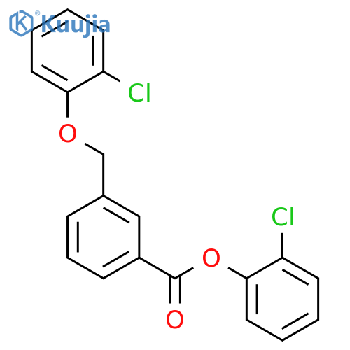 2-chlorophenyl 3-[(2-chlorophenoxy)methyl]benzoate structure