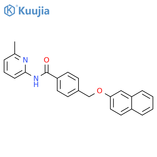 N-(6-methylpyridin-2-yl)-4-[(2-naphthyloxy)methyl]benzamide structure
