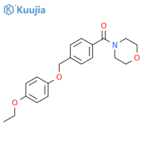 4-{4-[(4-ethoxyphenoxy)methyl]benzoyl}morpholine structure