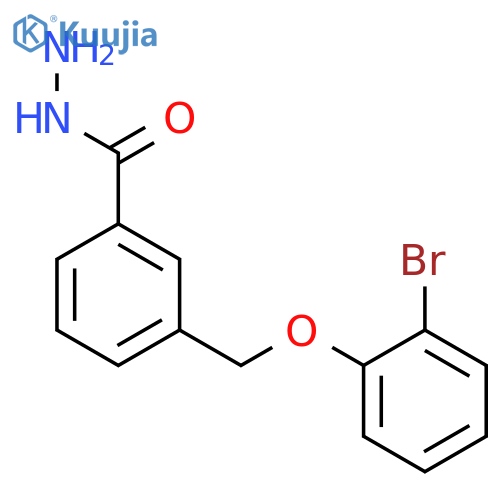 3-(2-bromophenoxy)methylbenzohydrazide structure