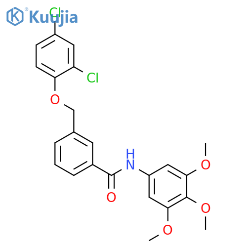 3-(2,4-Dichloro-phenoxymethyl)-N-(3,4,5-trimethoxy-phenyl)-benzamide structure