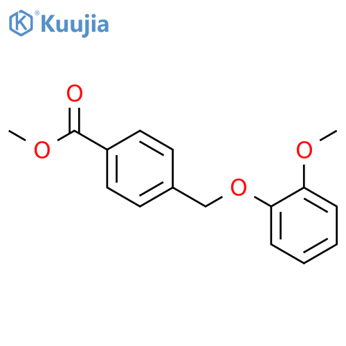 methyl 4-(2-methoxyphenoxy)methylbenzoate structure