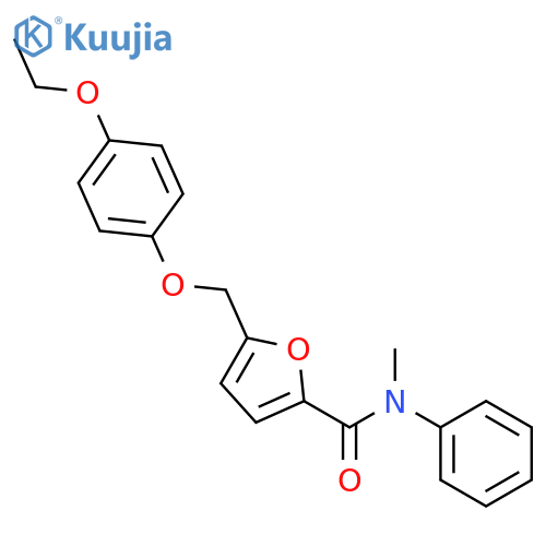 5-[(4-ethoxyphenoxy)methyl]-N-methyl-N-phenyl-2-furamide structure