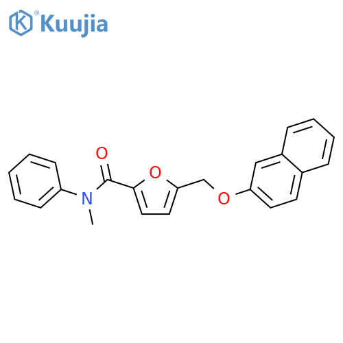 N-methyl-5-[(2-naphthyloxy)methyl]-N-phenyl-2-furamide structure