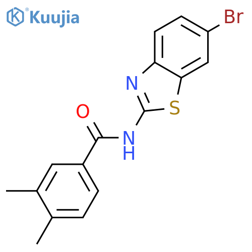 N-(6-Bromo-benzothiazol-2-yl)-3,4-dimethyl-benzamide structure