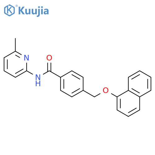 N-(6-methyl-2-pyridinyl)-4-[(1-naphthyloxy)methyl]benzamide structure
