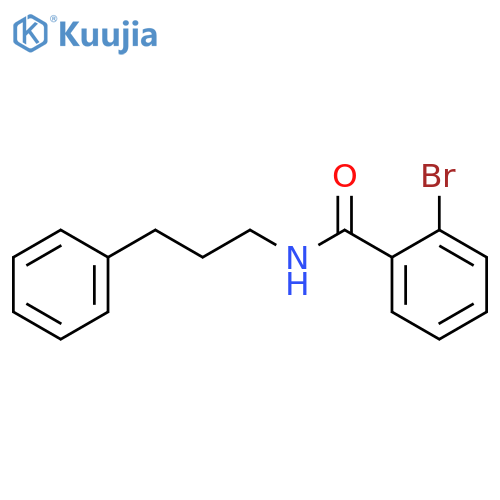 2-bromo-N-(3-phenylpropyl)benzamide structure